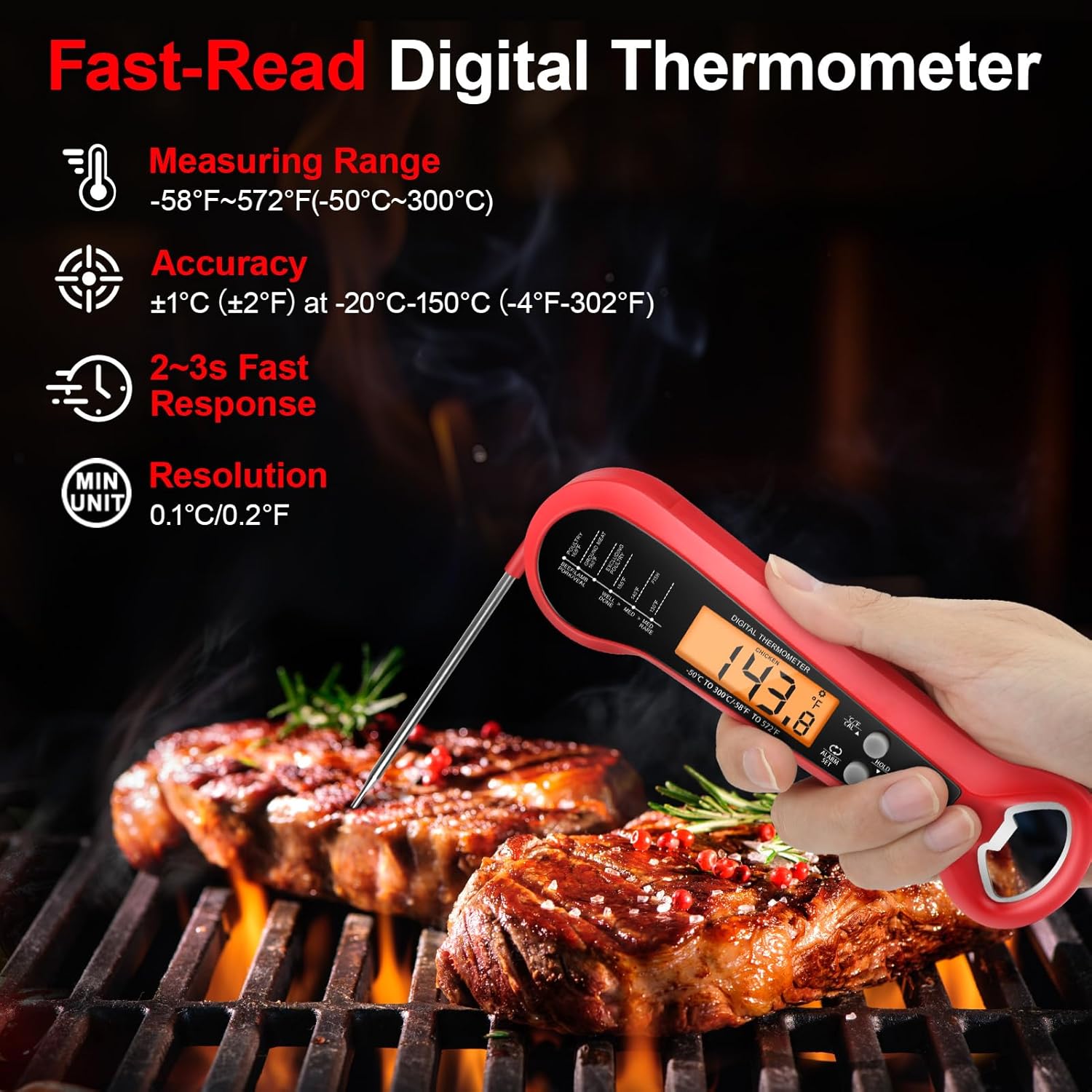 Long Cable Professional Meat T - đánh giá và giá Home Cooking Help