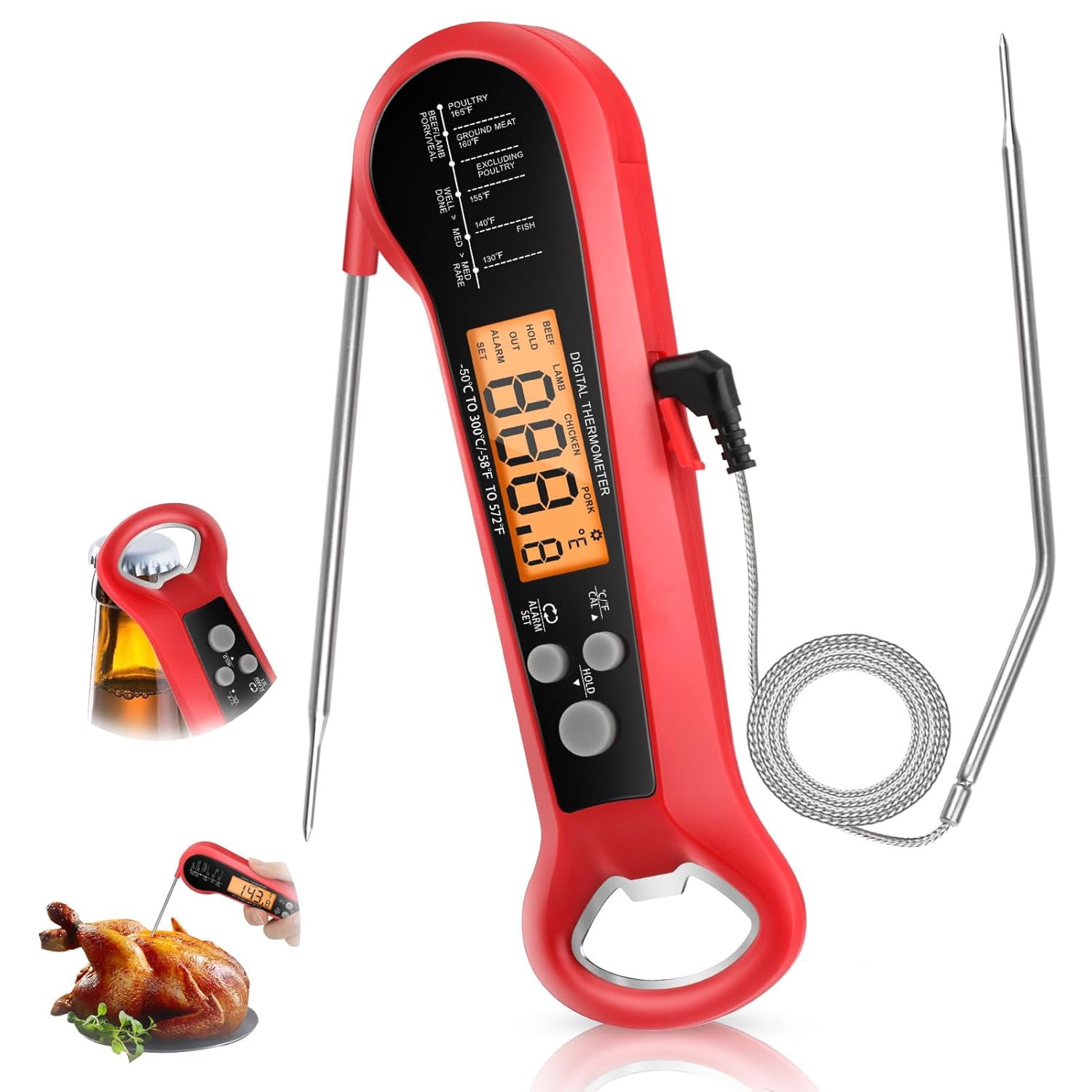 Long Cable Professional Meat T - đánh giá và giá Home Cooking Help